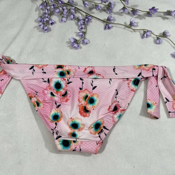 NEW Seafolly Cabana Rose Hipster Tie Side Bikini Bottom [SZ 4‎ US ] - Picture 9 of 11